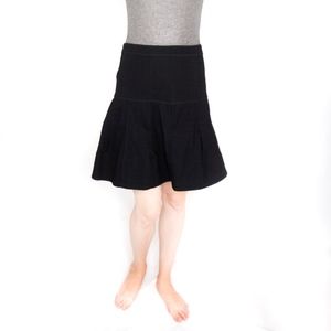 ZAC ZAC POSEN Black Fit flare Mini Skirt Lined